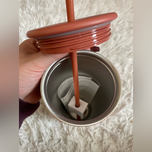 NWT Starbucks 2024 Terracotta Brown/Orange Recycled Triangle SS Venti Tumbler - Picture 5 of 12